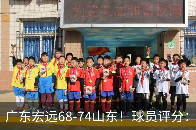 广东宏远68-74山东！球员评分：4人满分，3人良好，1人不合格