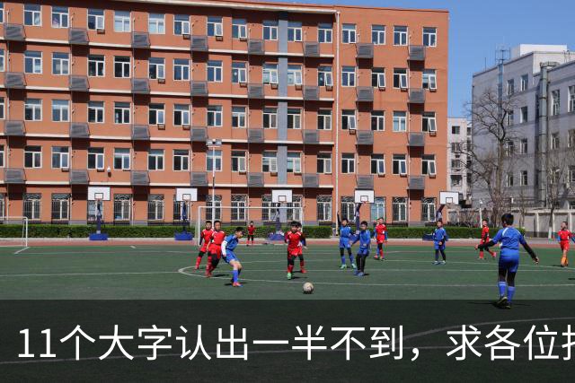 11个大字认出一半不到，求各位指点。大字讲究臂腕开张，可细小笔画要怎么控制才不散？